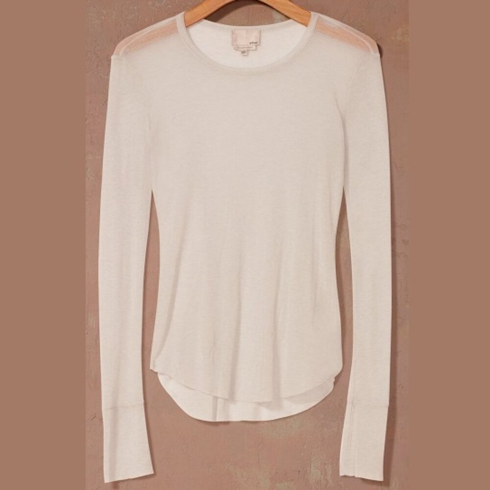 Aritzia Le Fou Wilfred silk cashmere sweater in off-white